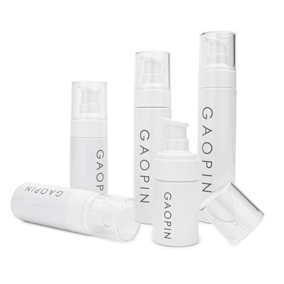 30ml 50ml 60ml 80ml 100ml पीईटी व्हाइट लोशन पंप स्प्रे प्लास्टिक लोशन बोतल