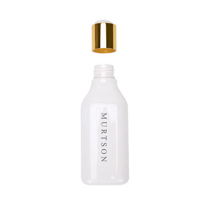 डिस्क कैप के साथ खाली सफेद प्लास्टिक शैम्पू की बोतलें रिसाव प्रूफ 200ml 300ml